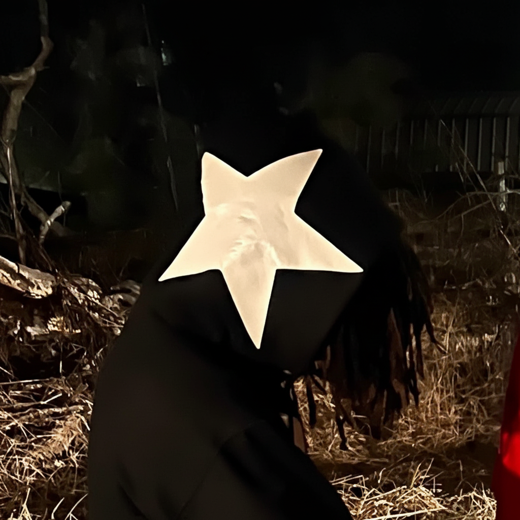 YVS OG White/Black Moon Thief Star Hoodie