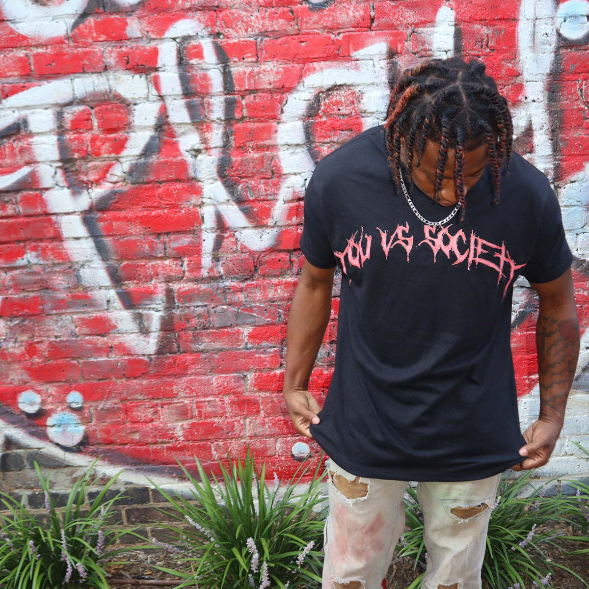 YVS Short Sleeve Tee Red/Black - *Front Only*