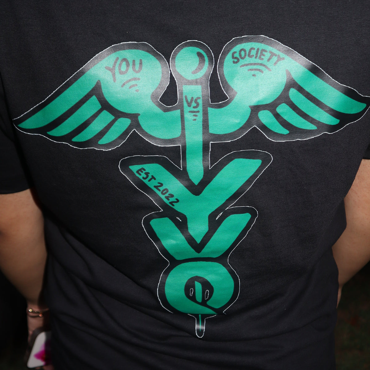 YVS Ascended Green/Black Tee